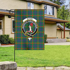 Aiton Tartan Crest Garden Flag