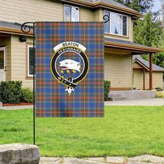 Beaton Ancient Tartan Crest Garden Flag