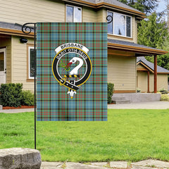 Brisbane Tartan Crest Garden Flag