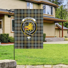 Campbell Argyll Weathered Tartan Crest Garden Flag