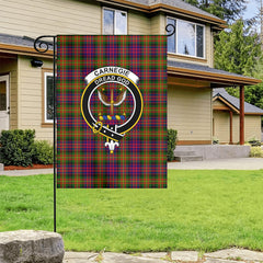 Carnegie Modern Tartan Crest Garden Flag