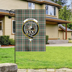 Craig Ancient Tartan Crest Garden Flag