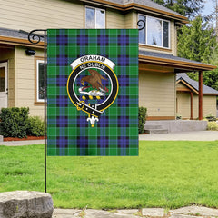 Graham of Menteith Modern Tartan Crest Garden Flag