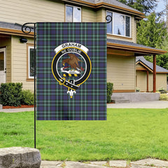 Graham of Montrose Modern Tartan Crest Garden Flag