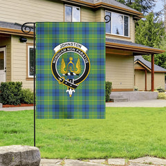Johnston Ancient Tartan Crest Garden Flag