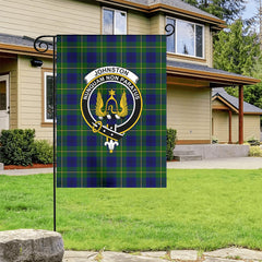 Johnston Modern Tartan Crest Garden Flag