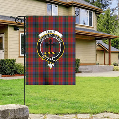 Leith Tartan Crest Garden Flag
