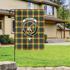 MacMillan Old Modern Tartan Crest Garden Flag