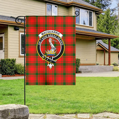 MacQuarrie Tartan Crest Garden Flag