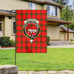 McDonald of Sleat Tartan Crest Garden Flag