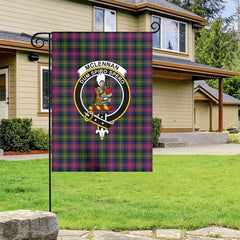 McLennan Modern Tartan Crest Garden Flag