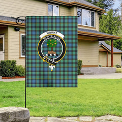 Mowat Ancient Tartan Crest Garden Flag