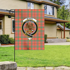 Munro Ancient Tartan Crest Garden Flag