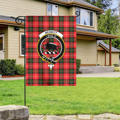 Nesbitt Modern Tartan Crest Garden Flag
