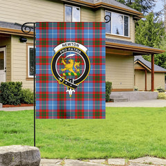 Newton Tartan Crest Garden Flag