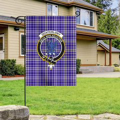 Ochterlony Tartan Crest Garden Flag