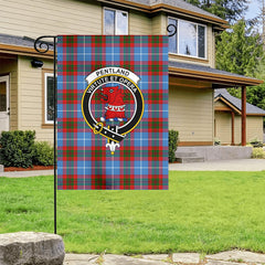 Pentland Tartan Crest Garden Flag