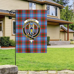 Preston Tartan Crest Garden Flag