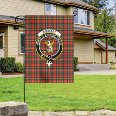 Stewart Royal Modern Tartan Crest Garden Flag
