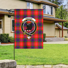 Tweedie Tartan Crest Garden Flag