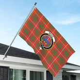 Bruce Modern Tartan Crest House Flag