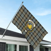 Campbell Argyll Weathered Tartan Crest House Flag