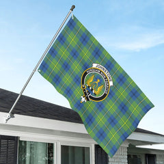 Johnstone Ancient Tartan Crest House Flag