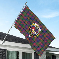 MacDonald Modern Tartan Crest House Flag
