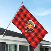 MacIver Modern Tartan Crest House Flag