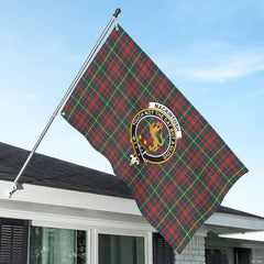 MacKintosh Hunting Modern Tartan Crest House Flag
