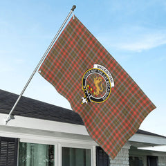 MacKintosh Hunting Weathered Tartan Crest House Flag