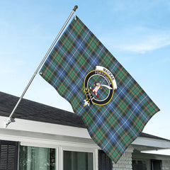 MacRae Hunting Ancient Tartan Crest House Flag