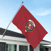 Murray of Tulloch Modern Tartan Crest House Flag