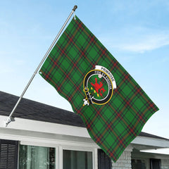 Primrose Tartan Crest House Flag