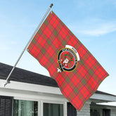 Ross Modern Tartan Crest House Flag
