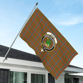Seton Hunting Modern Tartan Crest House Flag