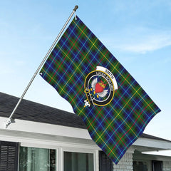 Smith Modern Tartan Crest House Flag