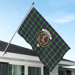 Sutherland Modern Tartan Crest House Flag