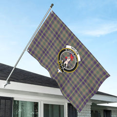 Taylor Weathered Tartan Crest House Flag