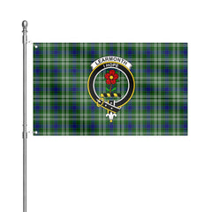 Learmonth Tartan Crest House Flag
