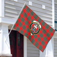 Cheyne Tartan Crest House Flag