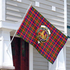 Gow (or McGouan) Tartan Crest House Flag