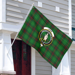 Logie Tartan Crest House Flag