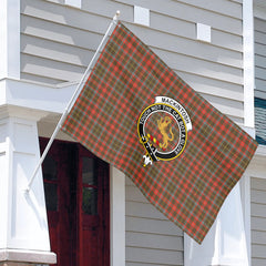 MacKintosh Hunting Weathered Tartan Crest House Flag