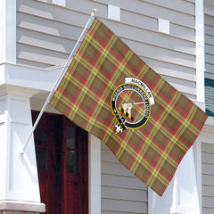 MacMillan Old Weathered Tartan Crest House Flag