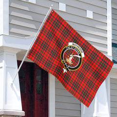 Matheson Modern Tartan Crest House Flag