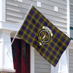 McClellan Modern Tartan Crest House Flag