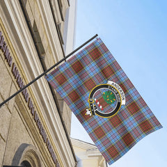 Anderson Modern Tartan Crest House Flag