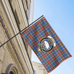 Beaton Modern Tartan Crest House Flag