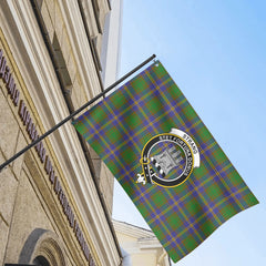 Strang (or Strange) Tartan Crest House Flag
